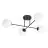 Emibig Lampa sufitowa Roma Stal Czarny | Nadaje Się Do 4x E14 - Max 10W