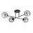 Emibig Lampa sufitowa Roma Stal Czarny | Nadaje Się Do 4x E14 - Max 10W