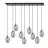 Emibig Lampa Wisząca Astral Stal Czarny | Nadaje Się Do 9x E14 - Max 10W