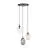 Emibig Lampa Wisząca Astral Stal Czarny | Nadaje Się Do 3x E14 - Max 10W