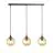 Emibig Lampa Wisząca Cosmo Stal Czarny | Nadaje Się Do 3x E14 - Max 10W