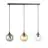 Emibig Lampa Wisząca Cosmo Stal Czarny | Nadaje Się Do 3x E14 - Max 10W