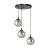 Emibig Lampa Wisząca Cosmo Stal Czarny | Nadaje Się Do 3x E14 - Max 10W