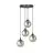 Emibig Lampa Wisząca Cosmo Stal Czarny | Nadaje Się Do 4x E14 - Max 10W
