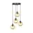 Emibig Lampa Wisząca Cosmo Stal Czarny | Nadaje Się Do 4x E14 - Max 10W