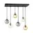Emibig Lampa Wisząca Cosmo Stal Czarny | Nadaje Się Do 6x E14 - Max 10W