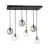 Emibig Lampa Wisząca Cosmo Stal Czarny | Nadaje Się Do 6x E14 - Max 10W