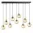 Emibig Lampa Wisząca Cosmo Stal Czarny | Nadaje Się Do 9x E14 - Max 10W