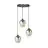 Emibig Lampa Wisząca Istar Stal Czarny | Nadaje Się Do 3x E27 - Max 10W