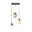 Emibig Lampa Wisząca Istar Stal Czarny | Nadaje Się Do 3x E27 - Max 10W