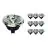 Opakowanie 10x Noxion Lucent LED Spot GU10 AR111 12W 600lm 40D - 927 Bardzo Ciepła Biel | Najlepsze renderowanie kolorów - Ściemnianie - Zamienne 50W