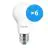 Opakowanie 6x Philips MASTER Value LED Żarówka E27 Gruszka Matowy 7.8W 1055lm - 927 Bardzo Ciepła Biel | Najlepsze renderowanie kolorów - Ściemnianie - Zamienne 75W