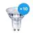 Opakowanie 10x Philips Corepro LED Spot GU10 PAR16 2.7W 230lm 36D - 840 Zimna Biel | Zamienne 25W