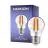 Noxion Lucent Lustre LED E27 Piłka Włókno Przezroczysty 4.5W 470lm - 827 Bardzo Ciepła Biel | Ściemnianie - Zamienne 40W