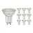 Opakowanie 10x Noxion LED Spot GU10 PAR16 4W 345lm 36D - 827 Bardzo Ciepła Biel | Ściemnianie - Zamienne 50W