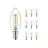Opakowanie 10x Philips MASTER Value LED Świeca E14 Włókno Przezroczysty 3.4W 470lm - 927 | Najlepsze renderowanie kolorów - Ściemnianie – Zamienne 40W