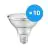 Opakowanie 10x Ledvance LED Spot E27 PAR30 10W 633lm 36D - 927 Bardzo Ciepła Biel | Najlepsze Renderowanie Kolorów - Ściemnianie - Zamienne 75W