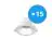 Opakowanie 15x Noxion LED Downlight Apollo 9W 1100lm 60D - 830 Ciepła Biel | 145mm - Aukko 120mm - UGR 