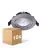 Opakowanie 10x Noxion LED Uchylny Slim Spot Srebro Okrągła 6W 550lm 60D - 927 Bardzo Ciepła Biel | 85mm - IP54 - Ściemnianie - Najlepsze Renderowanie Kolorów