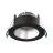 Noxion LED Spot Ares Głęboki ring Czarny 6W 540lm 927-940 3CCT - Z Inner Pierścień Srebro | Aukko 68mm