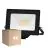 Opakowanie 4x Noxion LED Iluminacja Beamy Aluminium Czarny 20W 2200lm 100D - 830 Ciepła Biel | IP65 - Symetryczny 