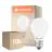 Opakowanie 10x Ledvance Classic LED E27 Gruszka Matowy 5.9W 806lm - 827 Bardzo Ciepła Biel | Ściemnianie | mable - Zamienne 60W