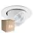 Opakowanie 6x Noxion LED Spot Forza V2 Aluminium Valkoinen 28/32/36/40W - 3300/3700/4100/4500lm 36D - 930-940-957 CCT | 160mm - Aukko 145mm - Najlepsze Renderowanie Kolorów