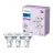 Opakowanie 3x Philips LED Spot GU10 PAR16 4W 275lm 36D - 840 Zimna Biel