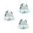Opakowanie 3x Eglo LED Spot Saliceto-Z Aluminium Valkoinen 4.7W 440lm - 827-865 Przestrajalny Valkoinen + RGB | 88mm - Aukko 68mm - IP20 - Zigbee Ściemnianie