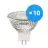 Opakowanie 10x Noxion LED Spot GU5.3 MR16 4.4W 345lm 60D - 830 Ciepła Biel | Ściemnianie - Zamienne 35W