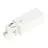 3 phase end feed earth left - White