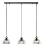 Brilliant Avia Lampa Wisząca Metal Drewno Czarny Drewno | Nadaje Się Do 3x E27