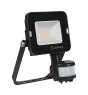 Ledvance LED Iluminacja Kompaktowy Czarny 10W 900lm 100D - 830 Ciepła Biel | IP65 - Symetryczny - Czujnik ruchu i światła