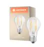 Ledvance Classic LED E27 Gruszka Włókno Przezroczysty 7.5W 1055lm - 827 Bardzo Ciepła Biel | Ściemnianie - Zamienne 75W