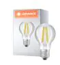 Ledvance Classic Superior LED Żarówka E27 Gruszka Włókno Przezroczysty 9.5W 1055lm - 927 Bardzo Ciepła Biel | Najlepsze renderowanie kolorów - Ściemnianie - Zamienne 75W