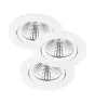 Opakowanie 3x Nordlux Spot Fremont Metal Valkoinen 4.5W 345lm 36D - 827 Bardzo Ciepła Biel | 85mm - IP23- Ściemnianie