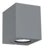 Nordlux Canto Kubi 2 Światło Ścienne Aluminium Szary Up & Down - 10.6W 500lm - 830 Ciepła Biel | IP44