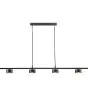 Nordlux Lampa wisząca Rail Clyde 20W 827 350lm 120D Czarny - Metal | Ściemnianie - Bardzo Ciepła Biel