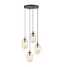 Emibig Lampa Wisząca Astral Stal Czarny | Nadaje Się Do 4x E14 - Max 10W