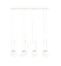 Emibig Lampa Wisząca Glam Stal Valkoinen | Nadaje Się Do 4x E14 - Max 10W