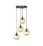 Emibig Lampa Wisząca Cosmo Stal Czarny | Nadaje Się Do 4x E14 - Max 10W