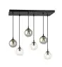 Emibig Lampa Wisząca Cosmo Stal Czarny | Nadaje Się Do 6x E14 - Max 10W