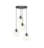 Emibig Lampa Wisząca Istar Stal Czarny | Nadaje Się Do 4x E27 - Max 10W