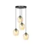 Emibig Lampa Wisząca Istar Stal Czarny | Nadaje Się Do 4x E27 - Max 10W