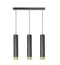 Emibig Lampa Wisząca Kibo Stal Czarny | Nadaje Się Do 3x GU10 - Max 10W