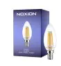 Noxion Lucent LED E14 świeca Włókno Przezroczysty 4.5W 470lm - 827 Bardzo Ciepła Biel | Ściemnianie - Zamienne 40W