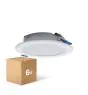 Opakowanie 6x Opakowanie 6x LED Downlight Pan 6W 480lm 840 Zimna Biel | 93mm - Aukko 75mm