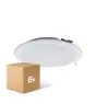 Opakowanie 6x Opakowanie 6x LED Downlight Pan 24W 1920lm 830 Ciepła Biel | 225mm - Aukko 195mm