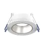 Noxion LED Spot Ares Głęboki ring Valkoinen - Z Inner Pierścień Srebro | Aukko 68mm - incl. GU10 Fitting