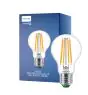 Philips MASTER LED Żarówka Ultra Efficient E27 Gruszka Przezroczysty 4W 840lm - 830 Ciepła Biel | Zamienne 60W